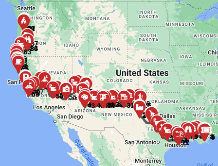 Scenic motorhome itinerary from New Orleans to Portland